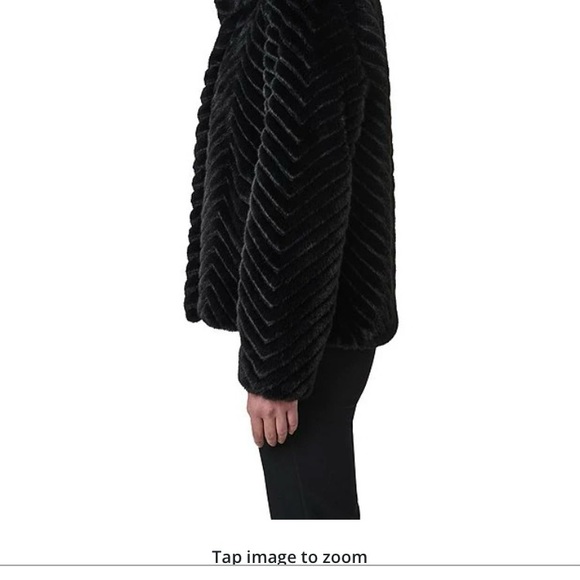 Bernardo Luxurious Black Teddy Jacket - Picture 7 of 10